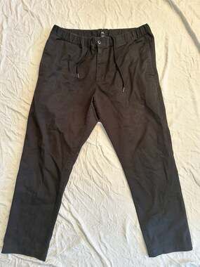 Obey Ludlow Elastic Waist Pants Black Size XL